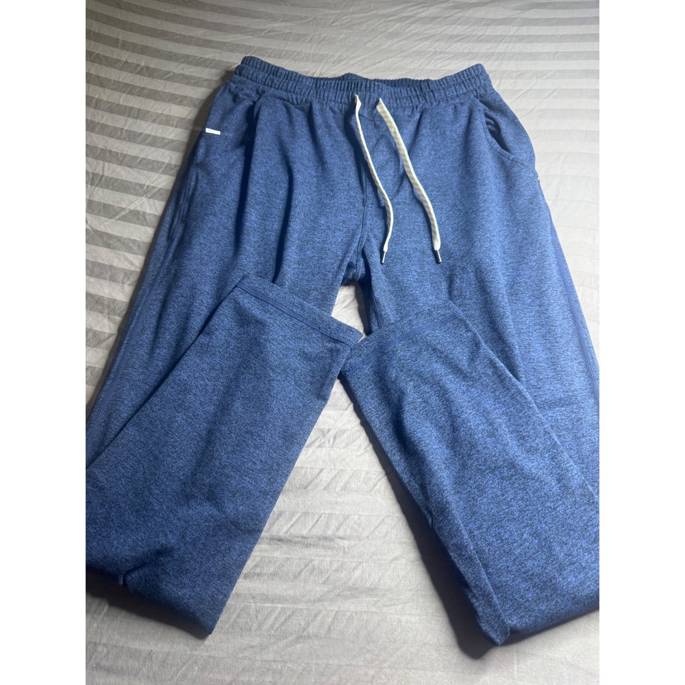 Vuori Ponto Performance Pants Mens Medium Blue Heather DreamKnit Joggers V418 - Picture 3 of 7